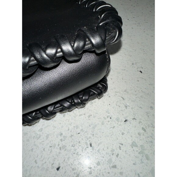 Melie Bianco Olivia Shoulder Satchel Bag Faux Leather Black Large No Strap EUC!